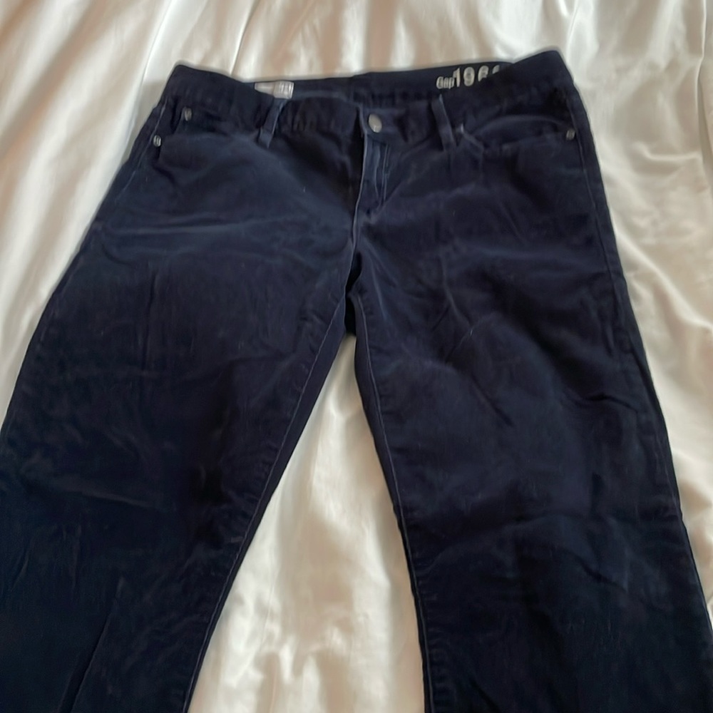 Gap navy blue fine whale corduroy legging Jean